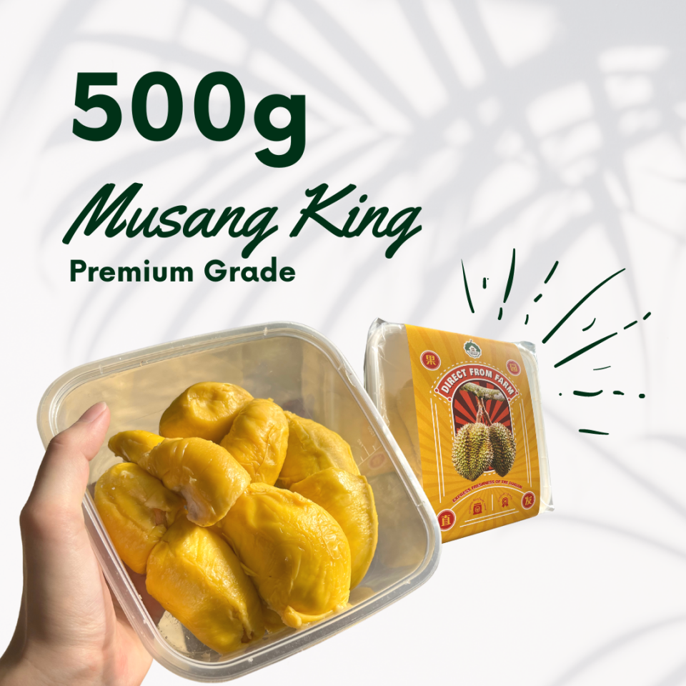 Duriostay [500g +/-] Raub Musang King Premium Grown with Organic Fertiliser